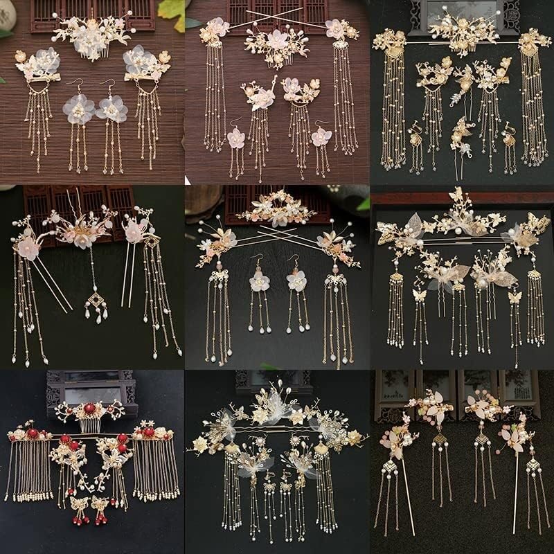 Elegant Hanfu Hair Sticks for Women - Bridal & Wedding Accessories - Style 1 Headdress for Ancient Costume & Hanfu