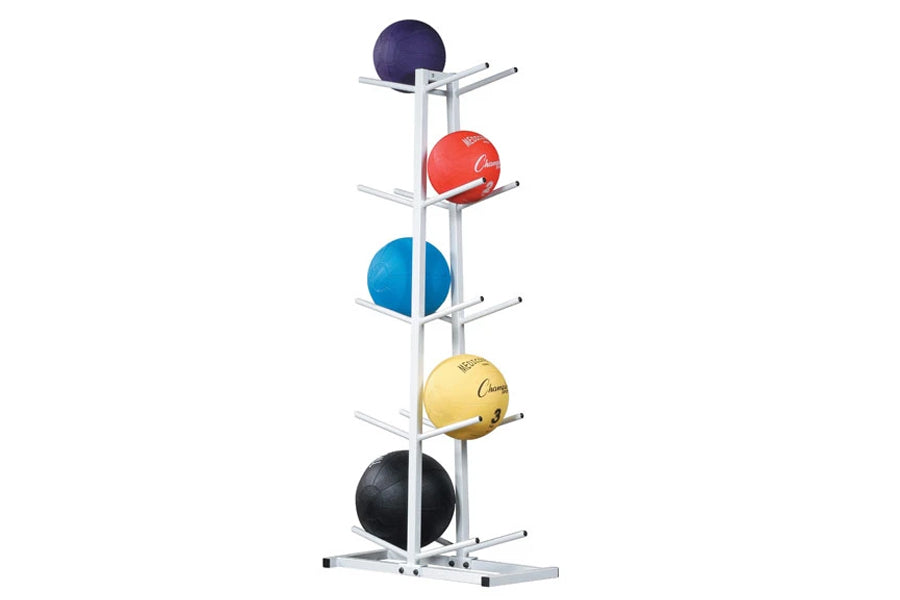 Warrior Double Medicine Ball Tree Stand - Heavy Duty Storage Rack for Gym, Home & CrossFit Workouts - Perfect for Medicine Ball Training & Fitness Accessories Organization