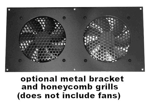 80mm CG Fan Bracket (2 Hole Bare Kit) - Cabinet Cooling Fan Mount for PC Case, Server Rack & Electronics Enclosure - Perfect for Computer Builds, Data Centers & Home Office Setups