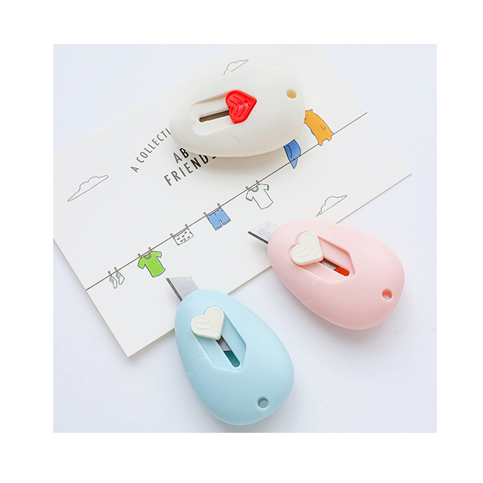 Premium Mini Utility Knife - Compact DIY Paper Cutter, Wallpaper Trimmer & Craft Knife for Stationery, Art Projects - Drop Shape Design - Perfect for Scrapbooking, Gift Wrapping & Office Use