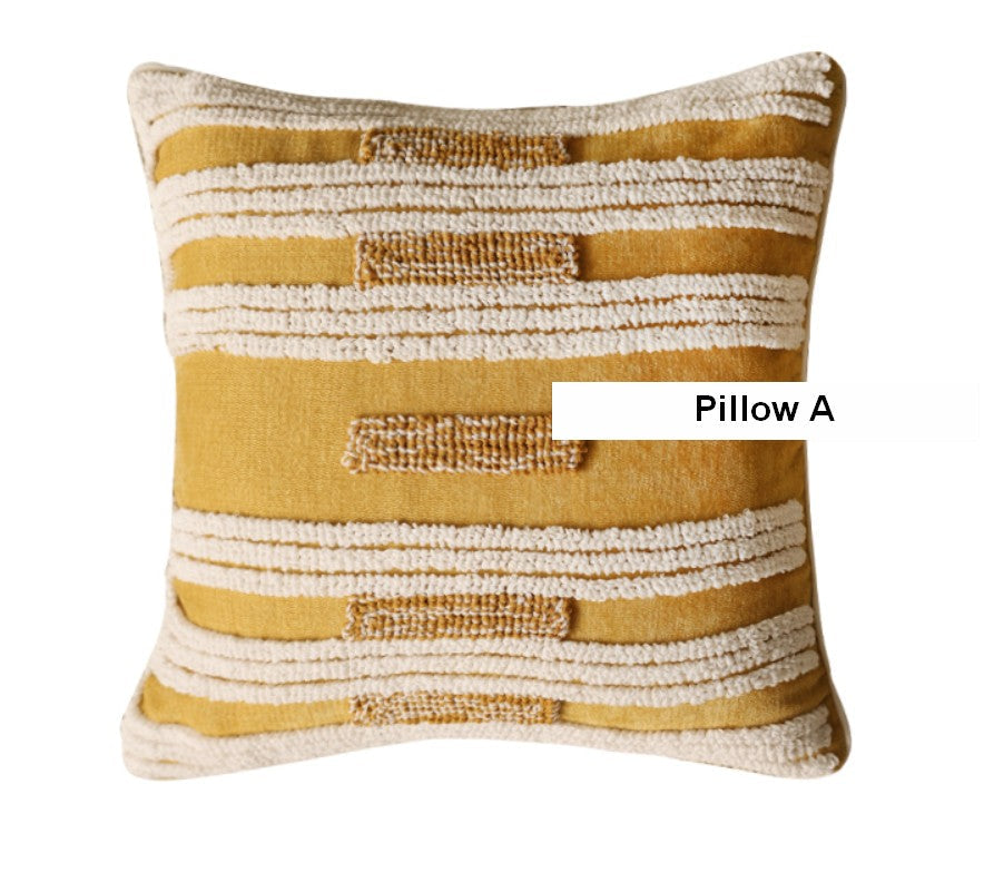 Modern Decorative Throw Pillows for Couch & Living Room - Stylish Square Sofa Pillow Covers & Cushions - Perfect for Home Decor, Lounge Relaxation and Interior Design Accents