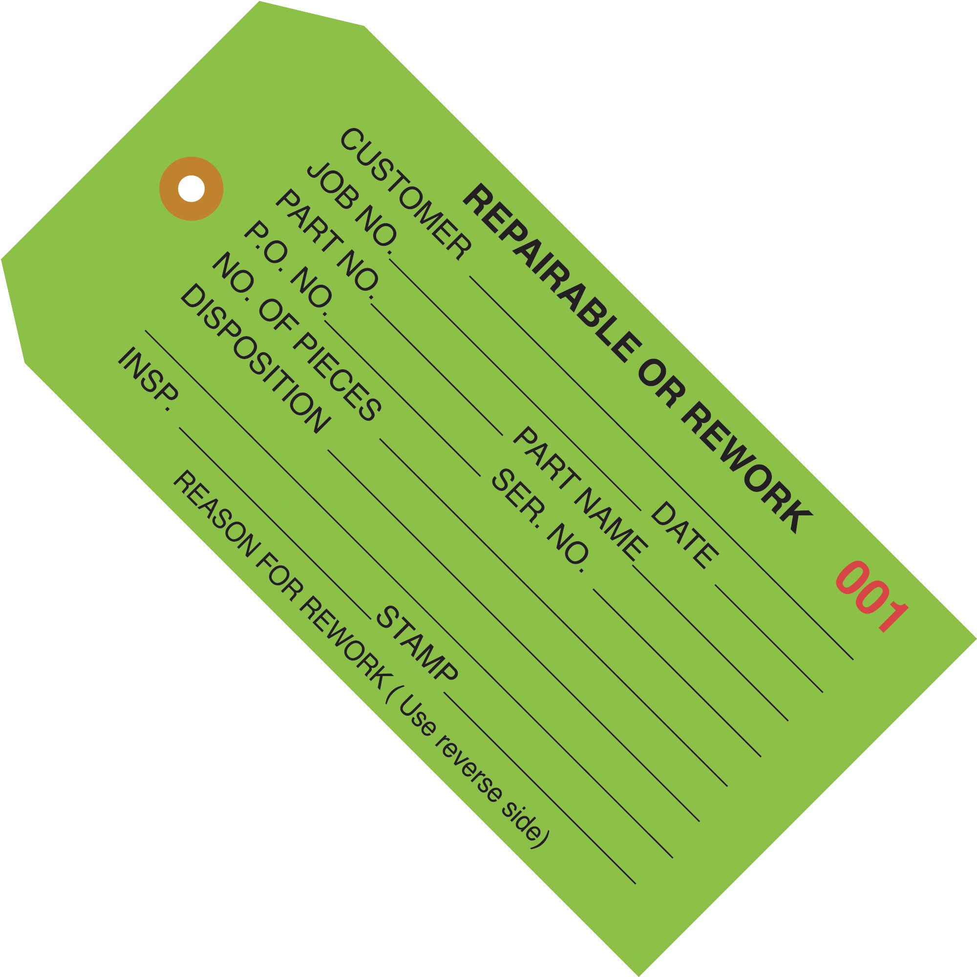 Aviditi Quality Control Inspection Tags - 4 3/4