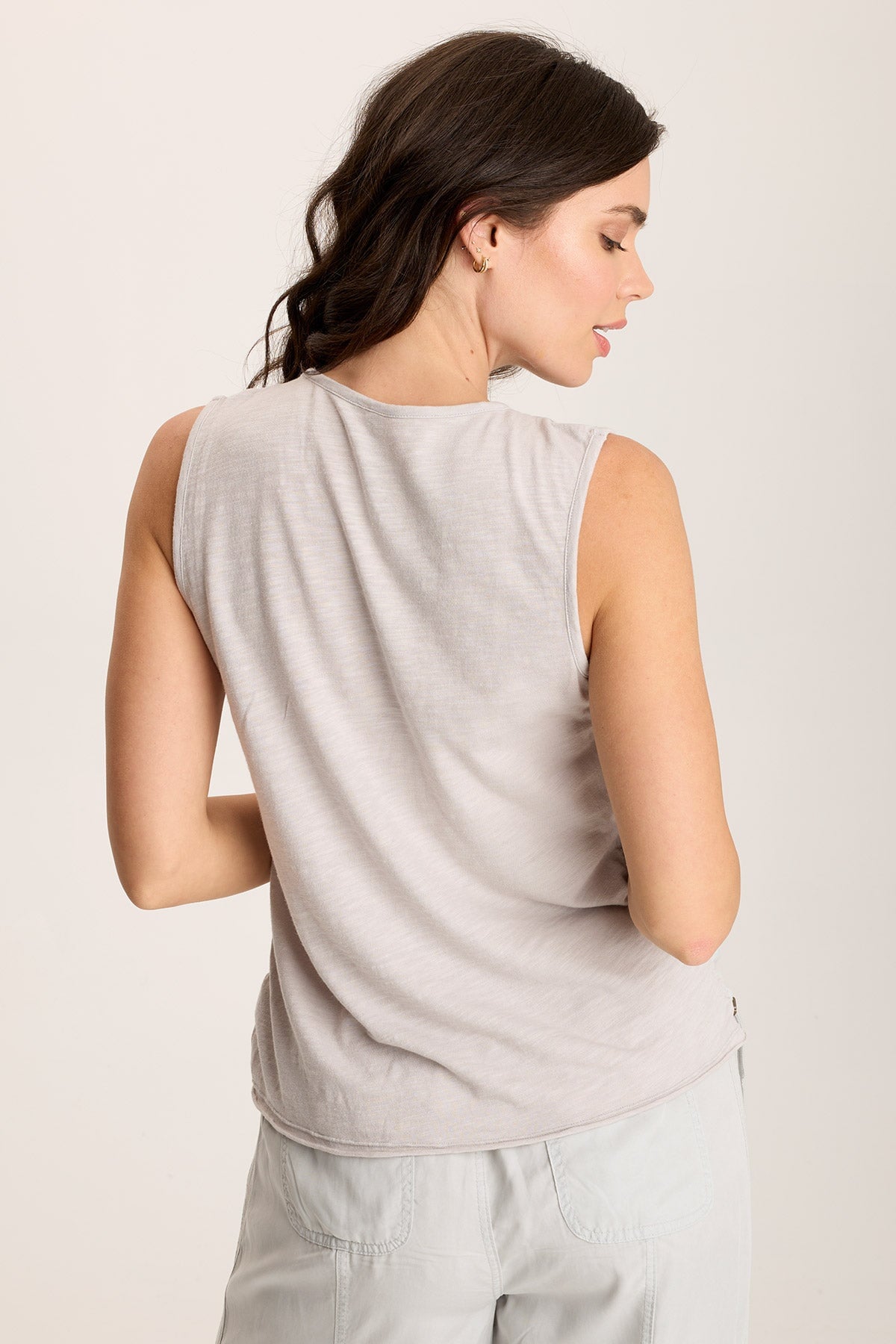 Mitzi Twill Cinched Cord Tank Top for Women - Stylish Summer Casual Wear - Perfect for Beach, Travel & Everyday Outfits