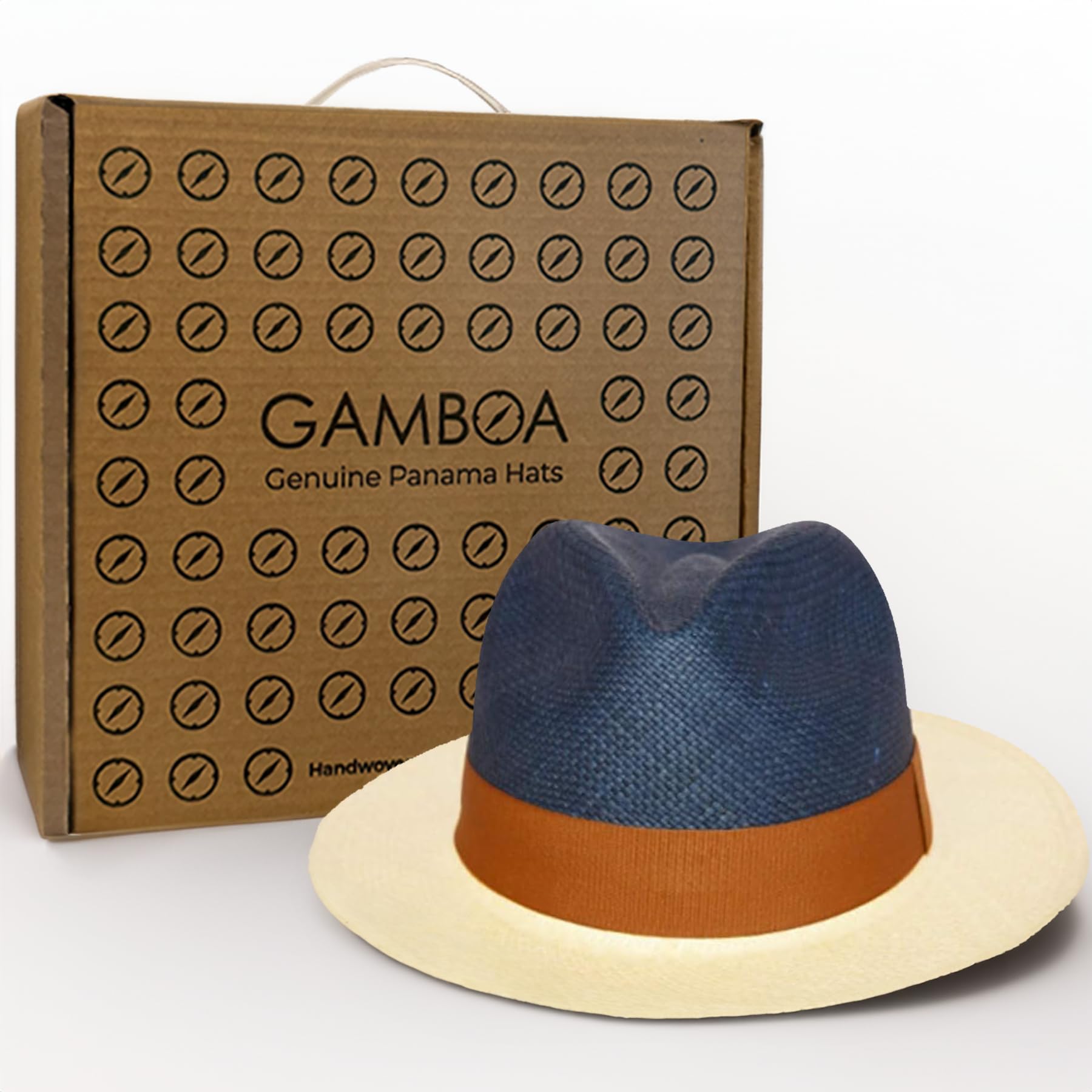 Gamboa Original Panama Hat for Men & Women - UPF50+ UV Protection Straw Fedora Summer Beach Sun Hat - Perfect for Vacations, Outdoor Events & Fashion Accessories
