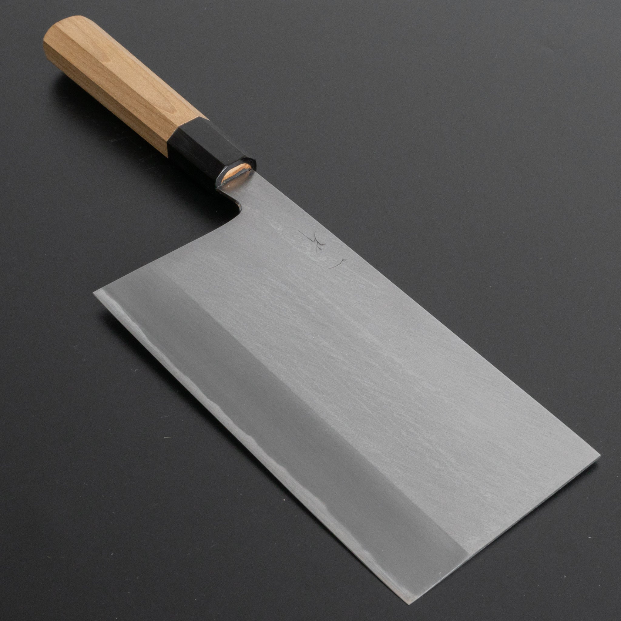 Hitohira Togashi White #1 Stainless Clad Migaki Chinese Cleaver 180mm - Japanese Chef Knife with Ho Wood Handle - Perfect for Slicing, Dicing & Chopping Vegetables, Meat & Herbs in Professional & Home Kitchens