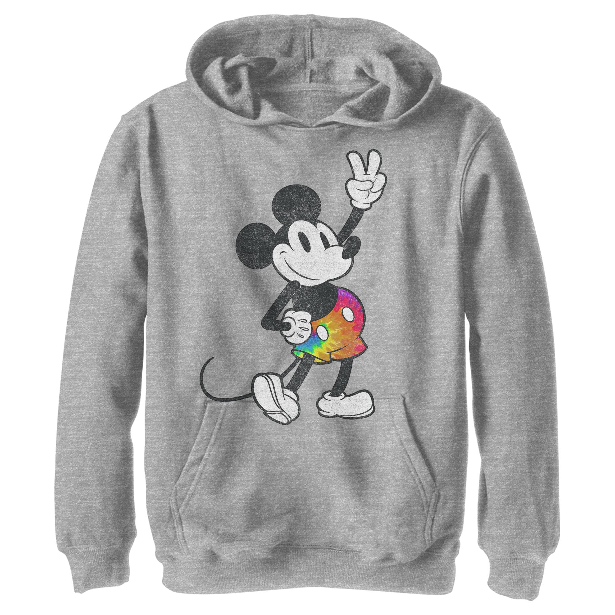 Disney Boys' Tie Dye Mickey Mouse Hoodie - Soft Cotton Pullover for Kids, Playdates & Family Outings