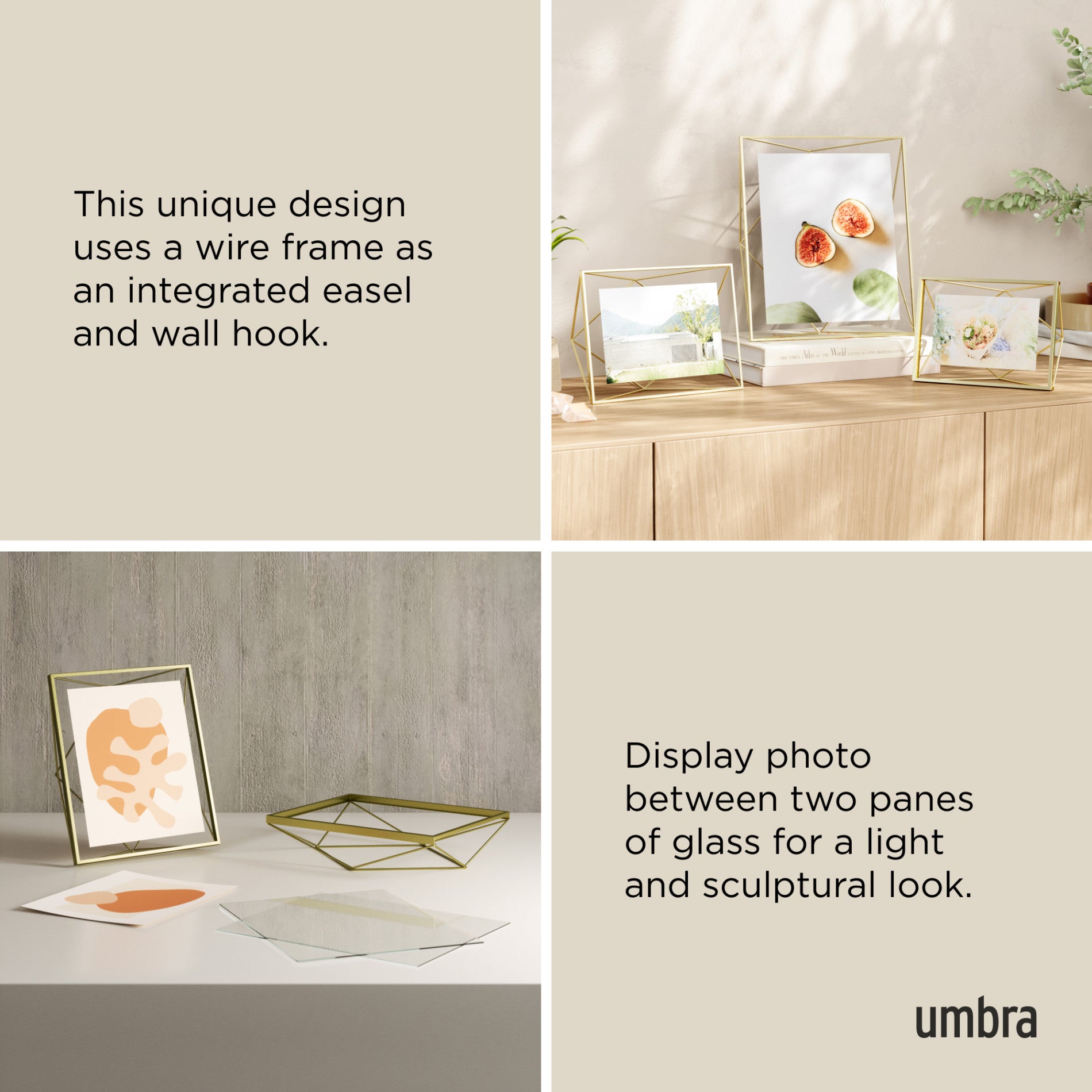 Prisma Picture Frame - Elegant Modern Photo Display for Home & Office Decor | Perfect for Wall Art, Family Photos, and Wedding Memories