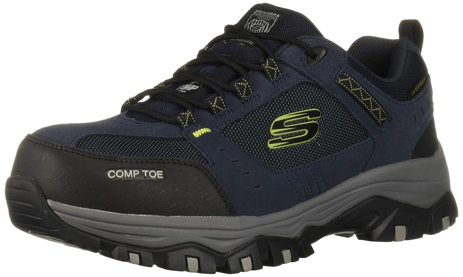 Skechers Men's Greetah Construction Work Shoes - Lightweight & Slip-Resistant Safety Footwear for Construction Workers & Outdoor Laborers (Perfect for Job Sites, Warehouse Work & Heavy Duty Use)