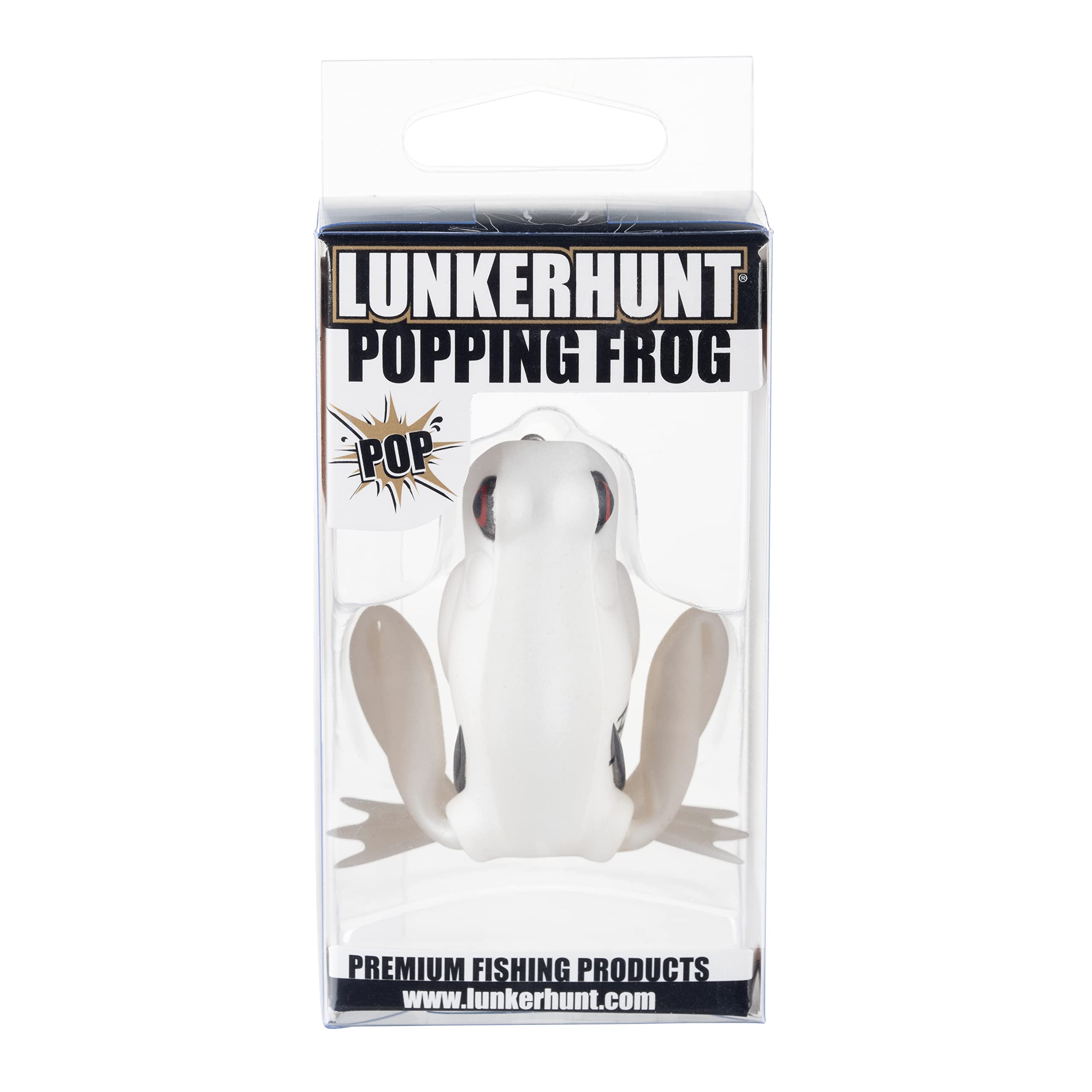 Lunkerhunt Frog Fishing Lure 1/4 oz - Topwater Bass Bait with Weedless Hooks & Hollow Body for Trout, Pike - Perfect for Freshwater Lakes, Ponds, and Rivers