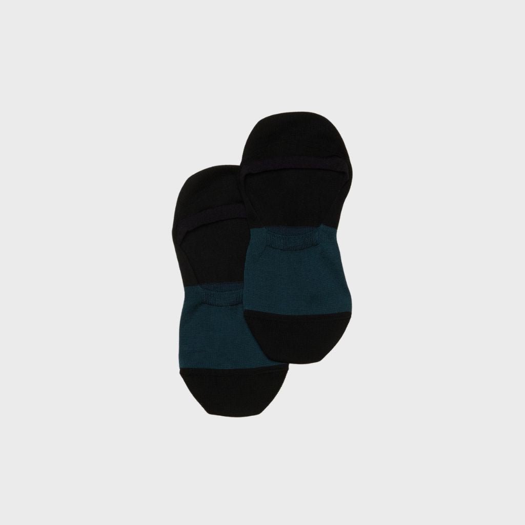 BRESCIANI Bicolor Invisible Socks for Women & Men - No Show Low Cut Liner Socks in Navy/Blue - Comfortable Breathable Anti-Slip Casual & Dress Shoes Socks for Everyday Wear, Workouts, and Office