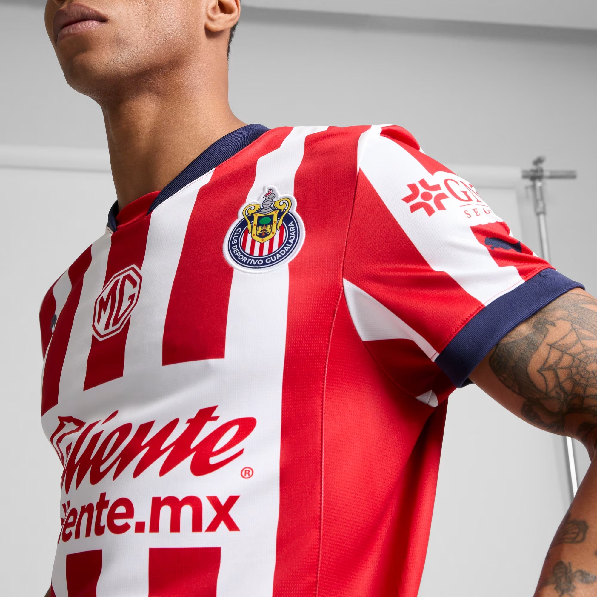 PUMA Chivas 2024/25 Stadium Home Jersey - Authentic Soccer Jersey for Men - Perfect for Match Day, Training & Fan Support