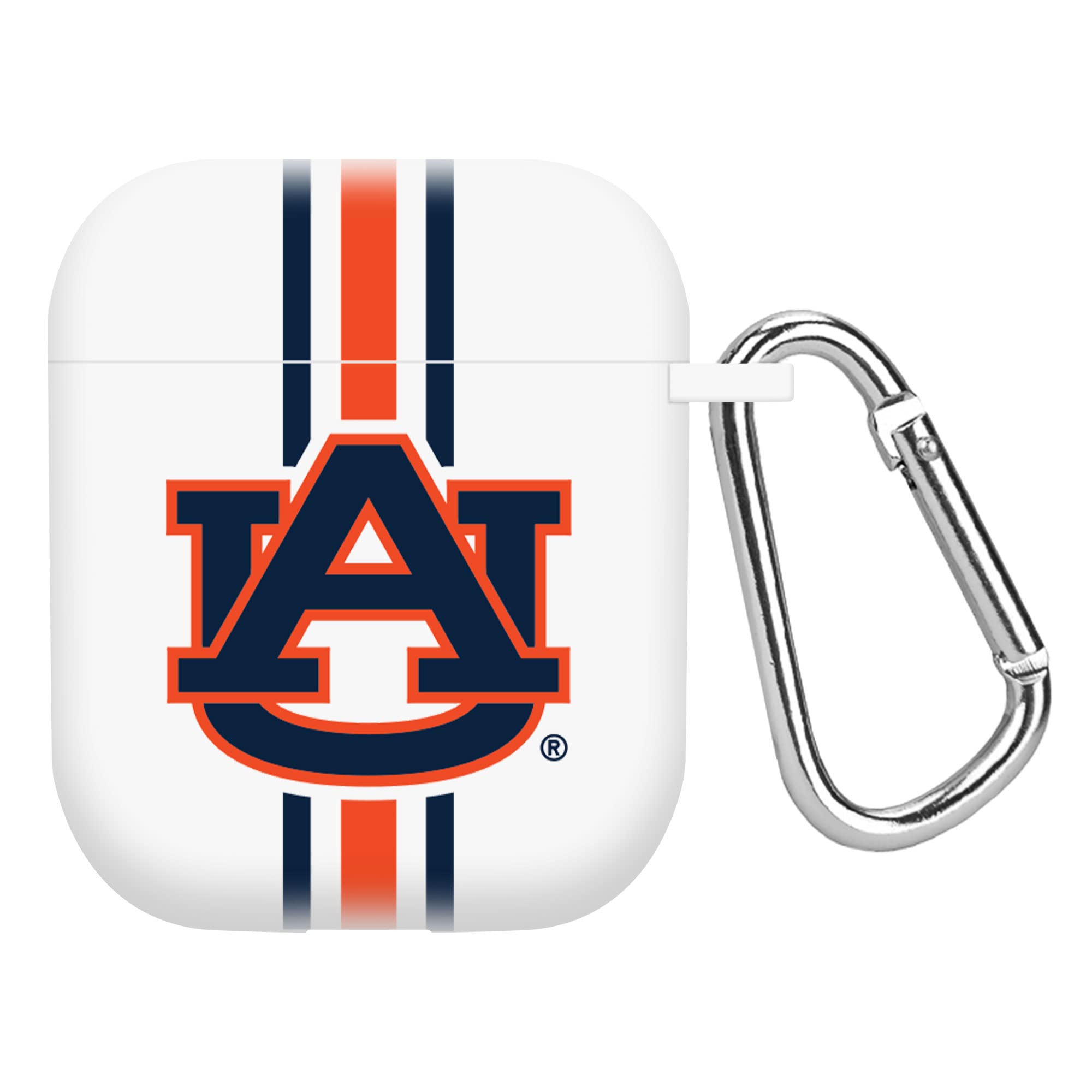 AFFINITY BANDS Auburn Tigers HD Protective Case Cover Compatible with Apple AirPods 1st & 2nd Generation - Striped Design for Sports Fans & School Spirit - Perfect for Game Day, Campus Life, and Everyday Use