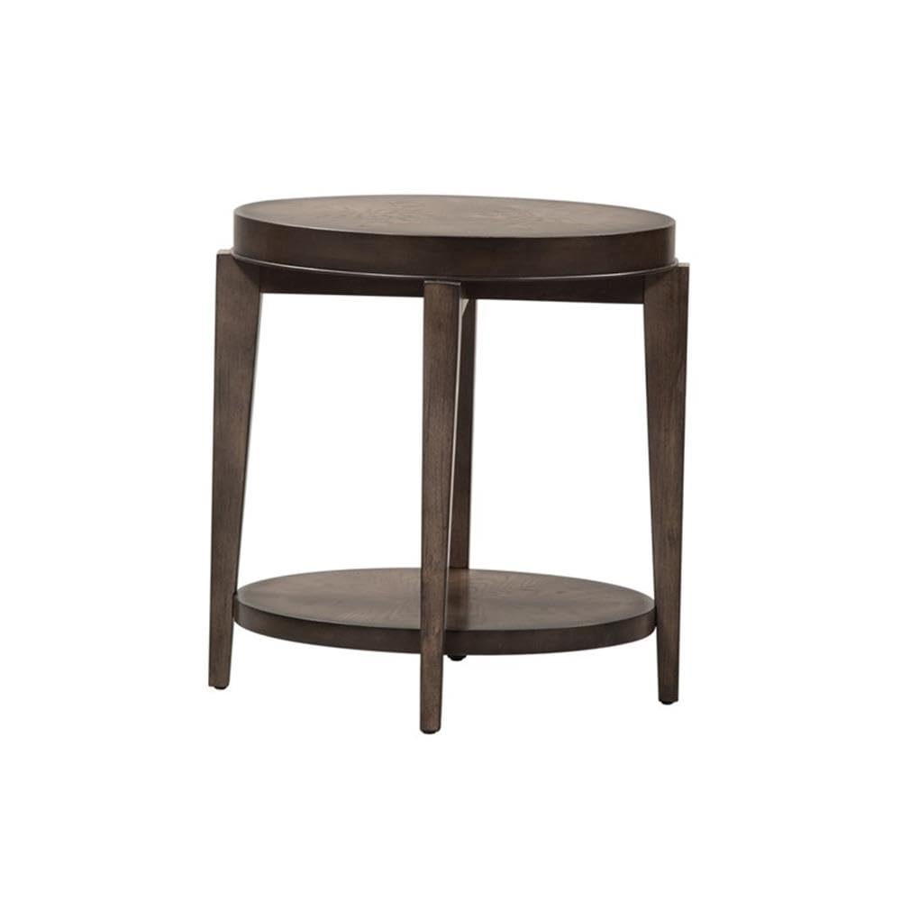 Liberty Furniture Industries Penton Oval Chair Side Table - Stylish End Table for Living Room, Bedroom & Office - Perfect for Coffee, Books & Decor