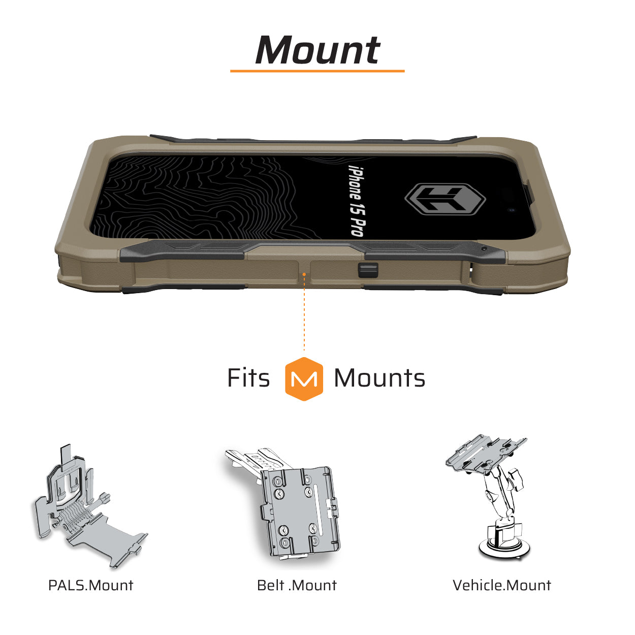 iPhone 15 Pro ADVNTR Rugged Protective Case - Shockproof & Scratch-Resistant Phone Cover | Made in USA | Perfect for Outdoor Adventures, Hiking & Extreme Sports