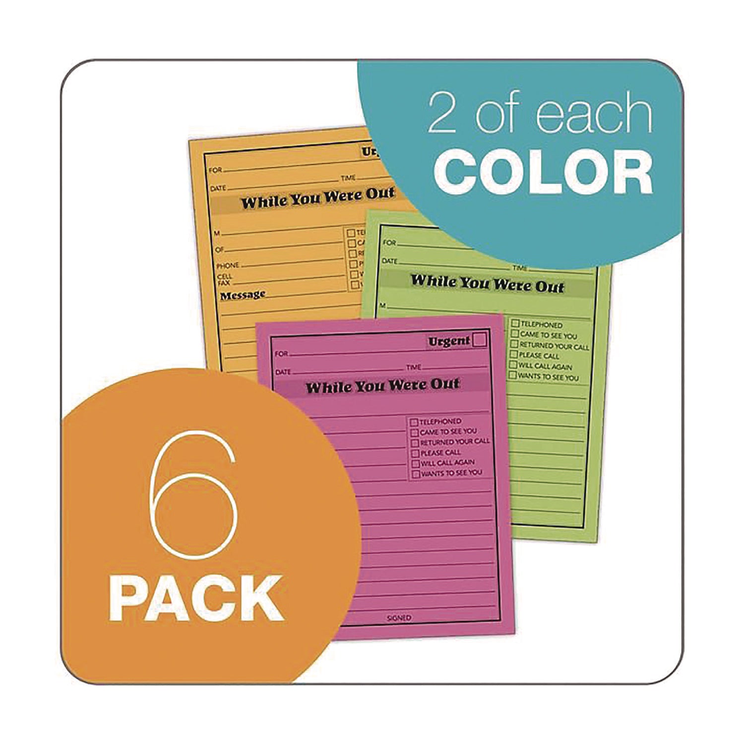 Adams® While You Were Out Memo Pads - 4.25