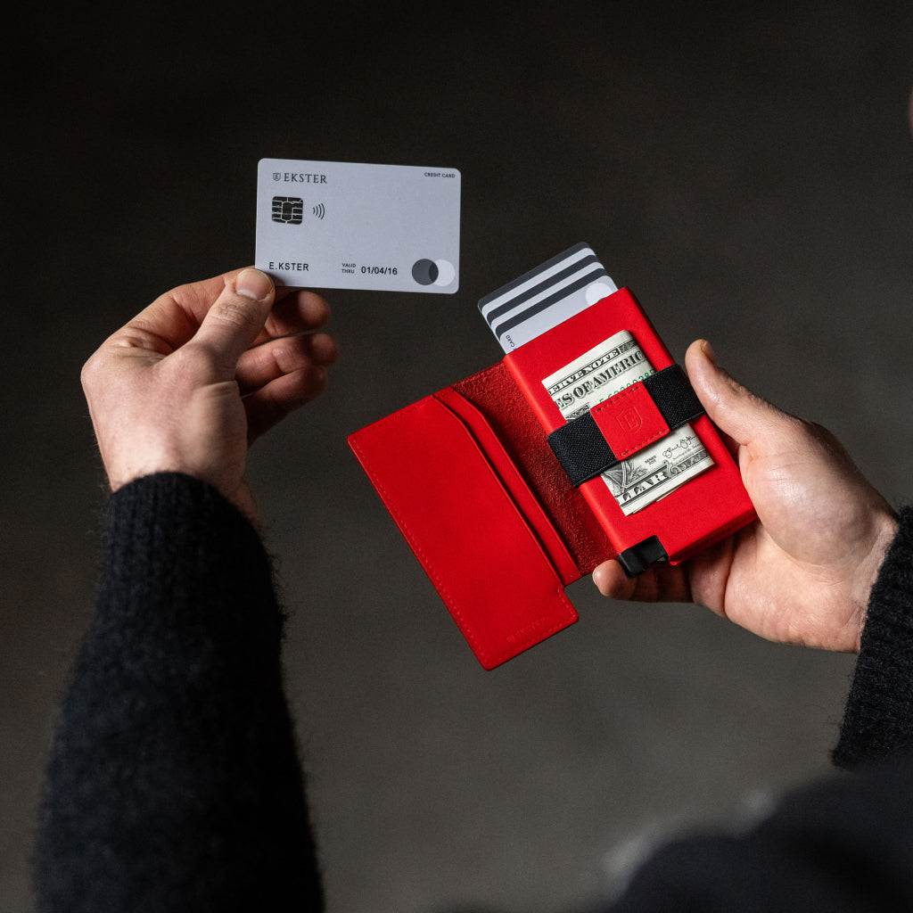 Ekster Pro RFID Blocking Wallet - Slim Minimalist Front Pocket Wallet for Men with Money Clip & Card Holder - Perfect for Travel, Business & Everyday Use