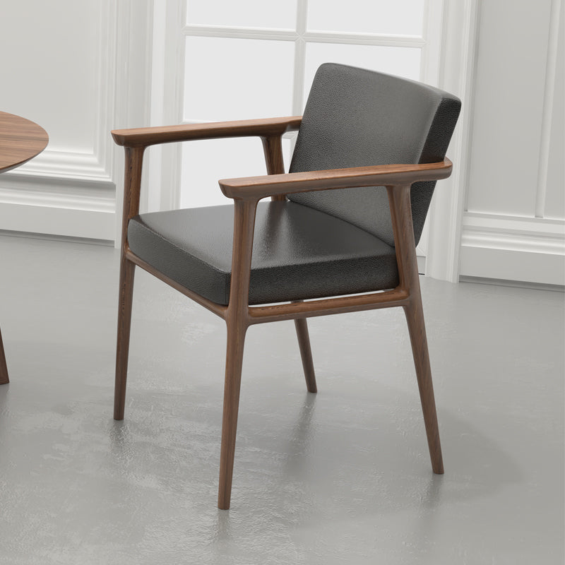 Walnut + Space Black ( faux leather )