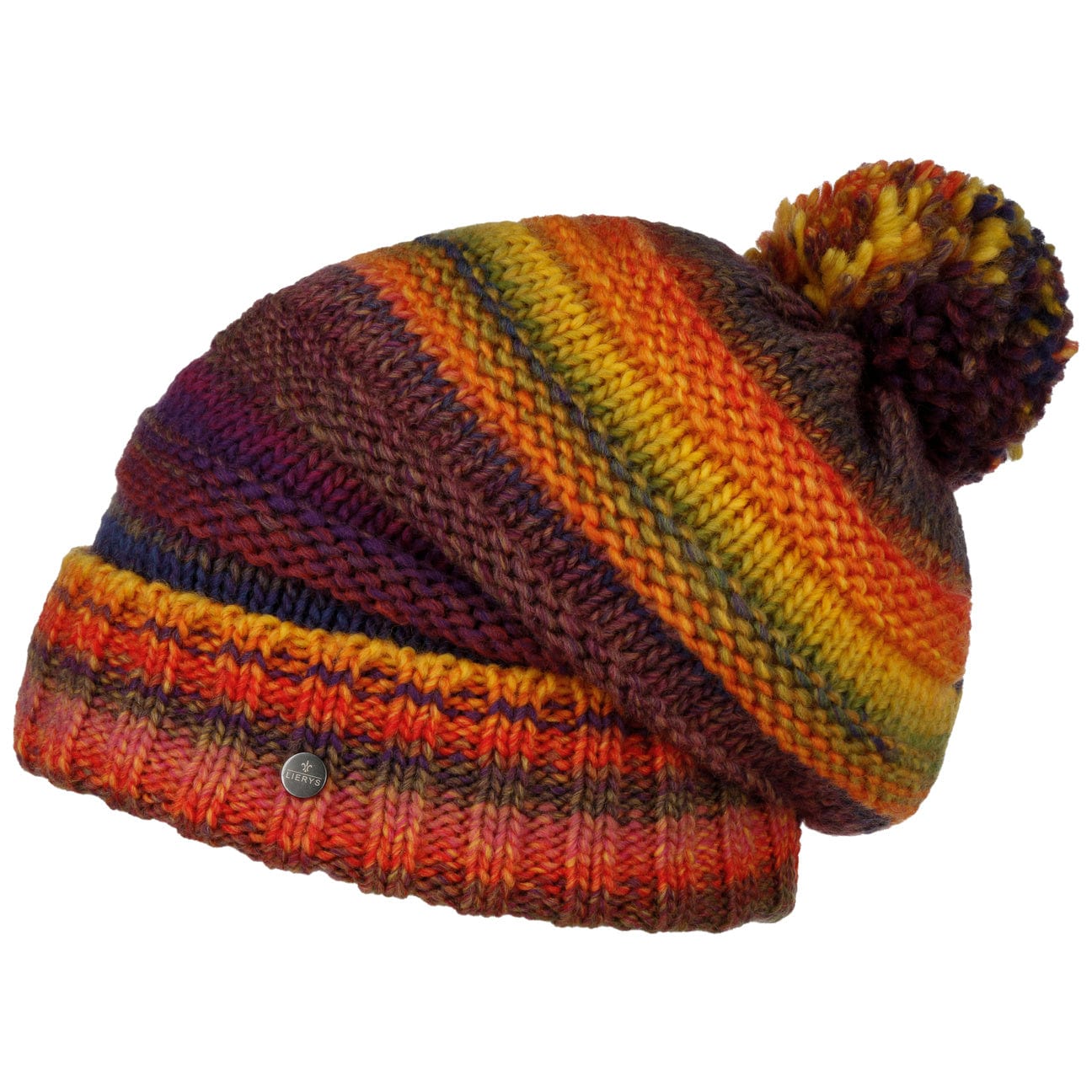 Lierys Faux Fur Pompom Beanie - Soft Winter Knit Hat for Women & Men - Cozy Cold Weather Accessory for Skiing, Snowboarding & Outdoor Activities