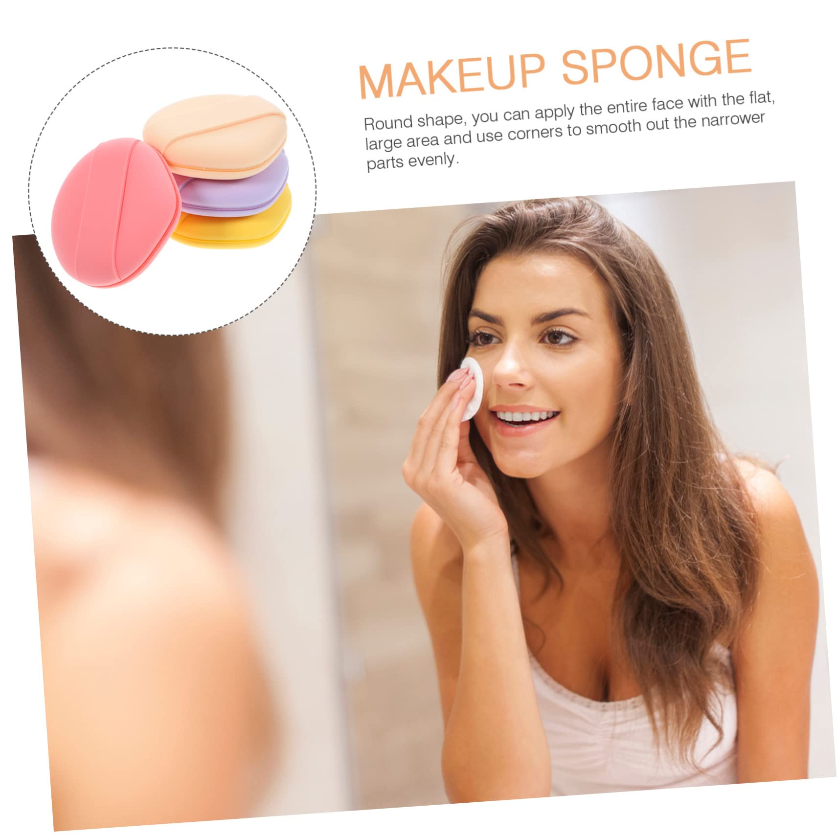 Minkissy 8-Piece Makeup Sponge Set - Soft Blending Beauty Sponges for Foundation, Powder & Liquid Makeup Application - Ideal for Professional Makeup Artists & Everyday Use at Home