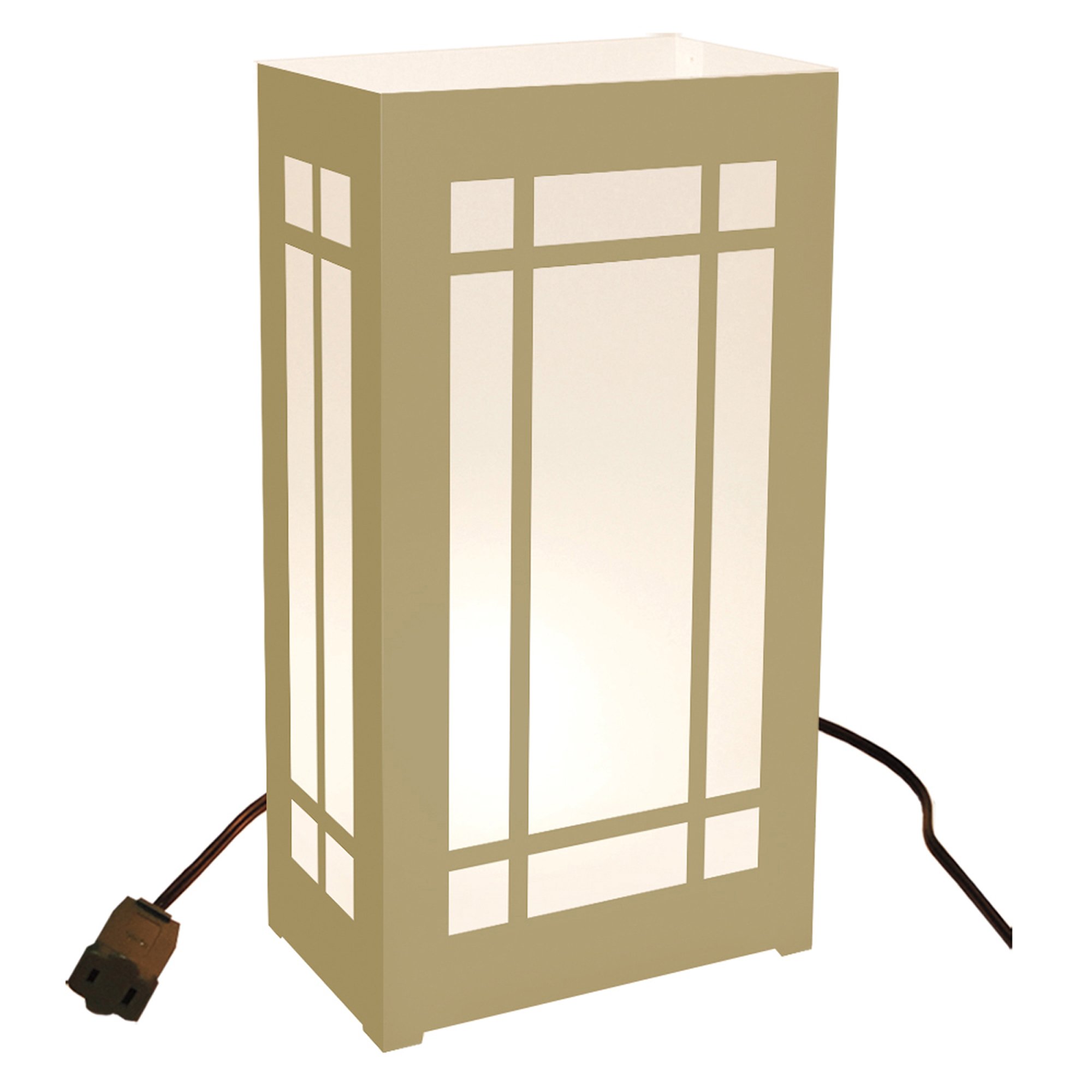 LumaBase 61510 Electric Window Luminaria Kit in Gold - Holiday & Christmas Decor for Home, Office, and Outdoor Lighting