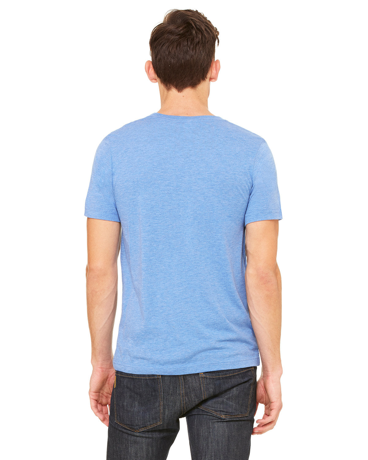 Bella + Canvas 3415C Unisex Triblend V-Neck T-Shirt - Soft Comfortable Tee for Men & Women - Perfect for Casual Wear, Gym, and Everyday Outfits