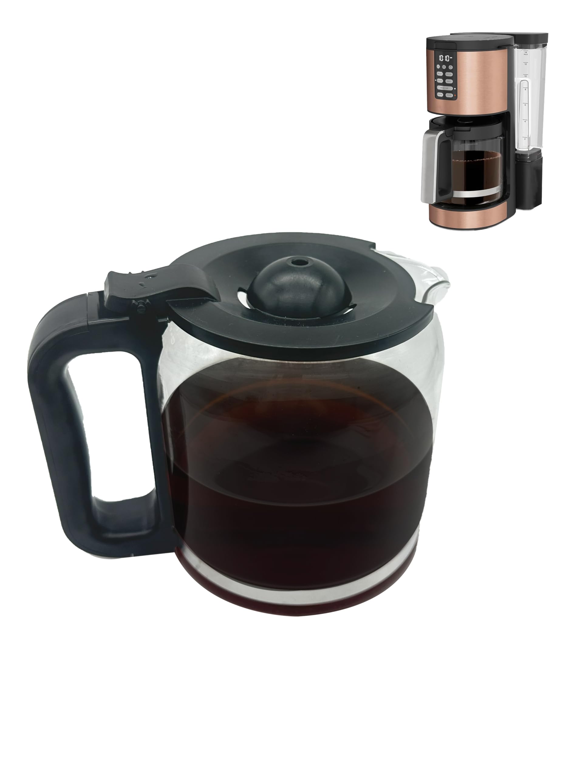 14-Cup Replacement Coffee Maker Carafe for Ninja DCM201 Series (DCM201, DCM201CP, DCM201BK) - Perfect for Ninja PRO Coffee Brewer - Ideal for Home, Office, and Restaurant Use