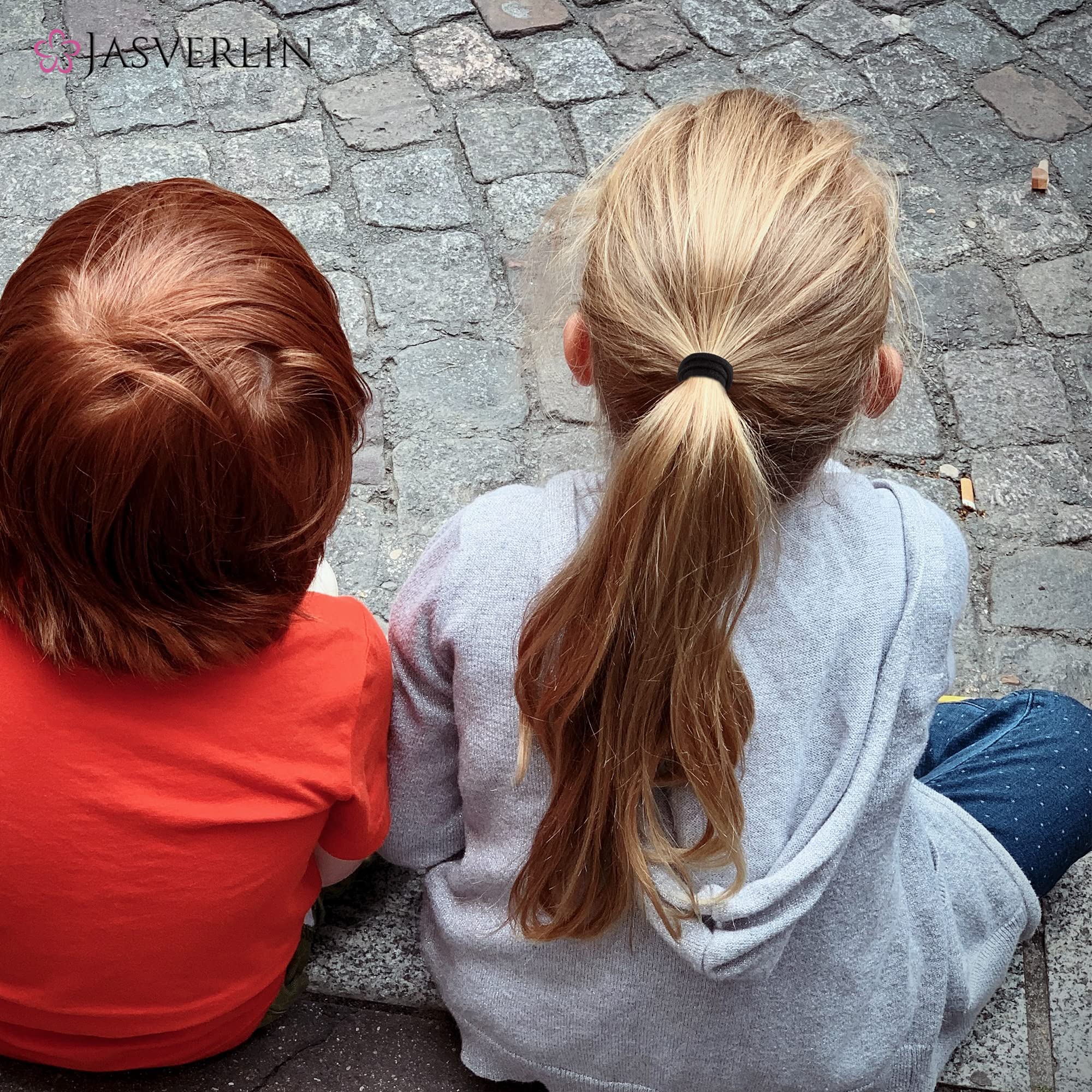 Dark Brown Thin Small Elastic Hair Ties - 2mm No Slip Hair Bands for Women & Kids (80 Pack) | Strong Ponytail Holders for Fine to Medium Thick Hair | Perfect for School, Workout, Yoga & Daily Styling