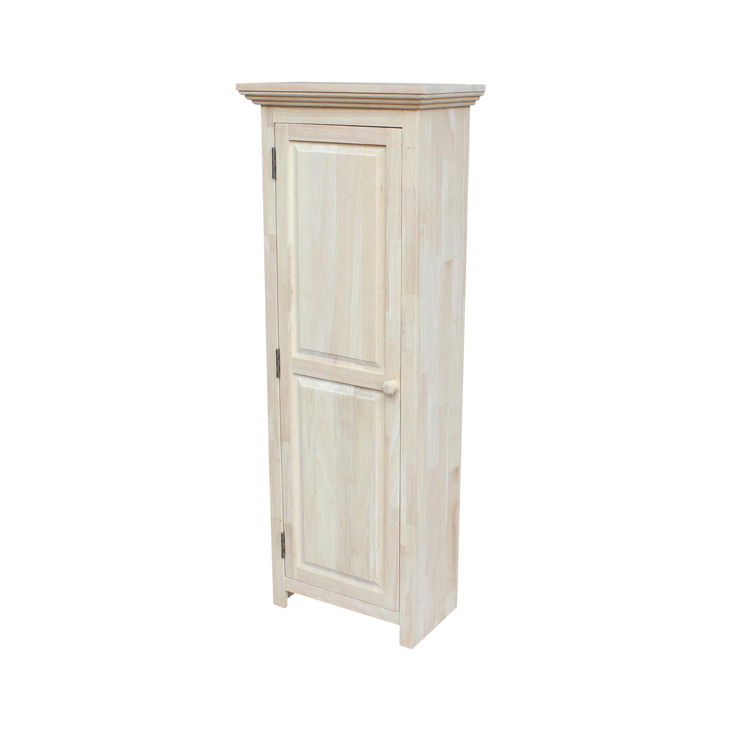 IC International Concepts 48-Inch Solid Real Wood Unfinished Storage Cabinet - DIY Paint/Stain Ready Parawood Cabinet for Living Room, Bedroom, or Office Organization