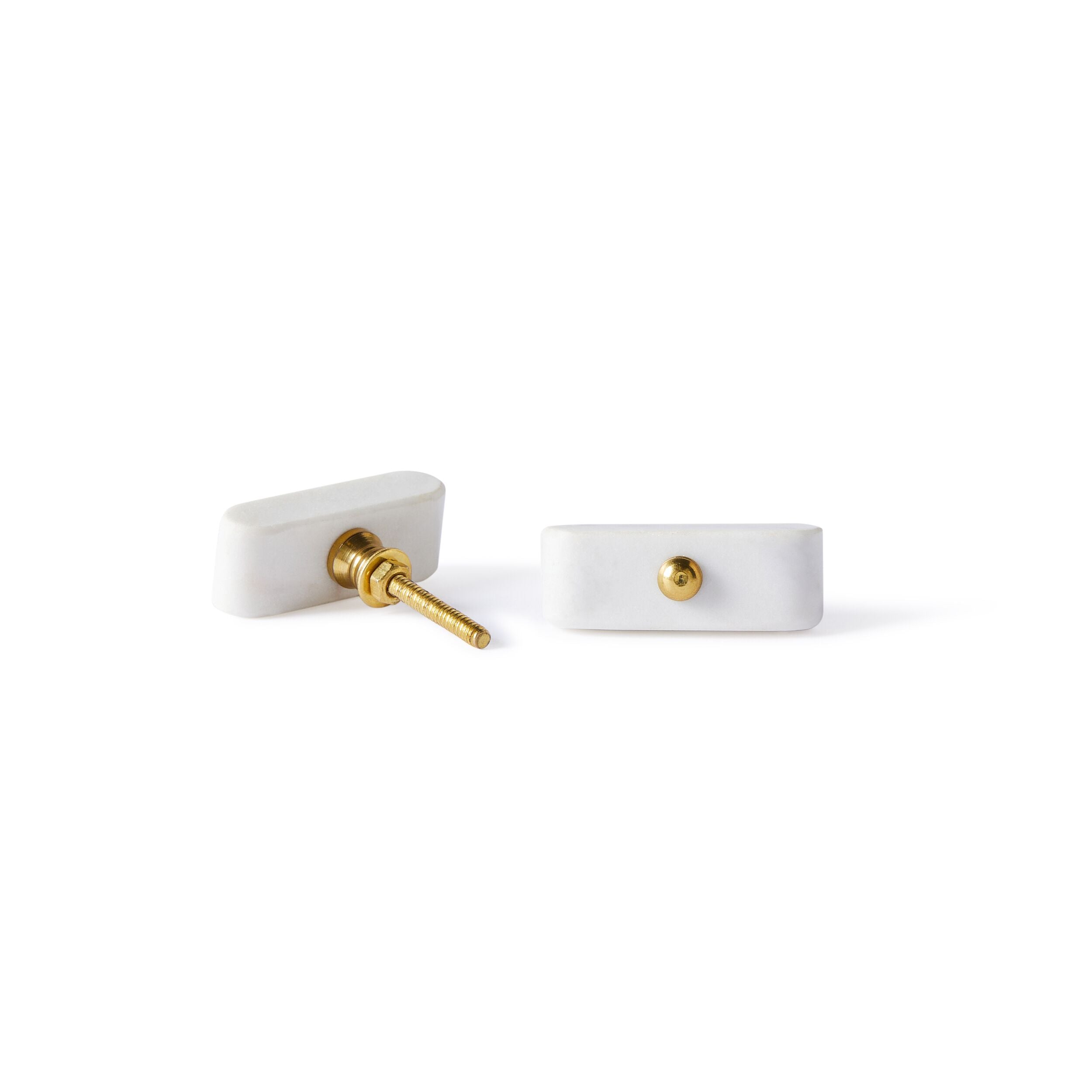 Ara White Ceramic Cabinet Knob - 5.5cm (2.16