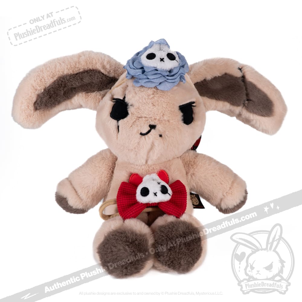 Cute Plush Skeleton Bunny with Flower Crown - Soft Stuffed Animal Toy for Kids, Girls & Boys - Perfect for Halloween Decor, Birthday Gifts & Room Decoration