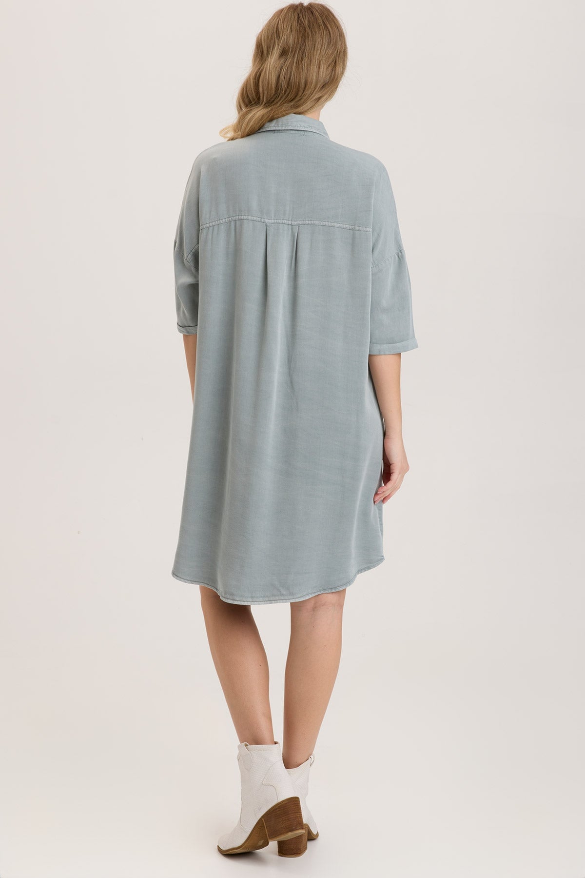 Stylish Bradford Shirt Dress for Women - Casual & Elegant Long Sleeve Button Down Shirt Dress - Perfect for Office, Date Night & Everyday Wear