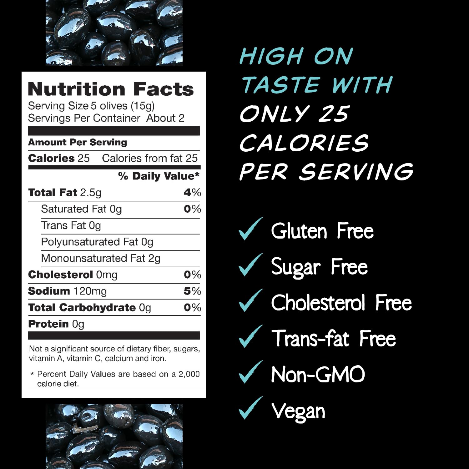 Mario Camacho Foods Pitted Black Olives with Sea Salt - 1.05 oz Snack Packs (12 Count) - Perfect for Lunch Boxes, Picnics & Healthy On-the-Go Snacking
