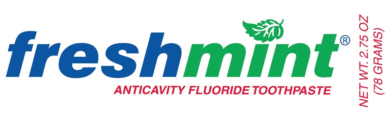 144 Tubes of Freshmint 2.75 oz Anticavity Fluoride Toothpaste - Bulk Pack Without Individual Boxes for Extra Savings | Great for Families, Dental Offices & Travel