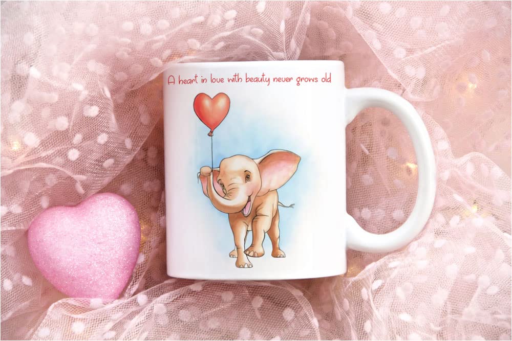 Valentine's Day Coffee Mug for Girlfriend & Boyfriend - 330ml Printed Love Gift for Couples, Wife, Husband - Perfect for Romantic Coffee Dates & Anniversary Gifts