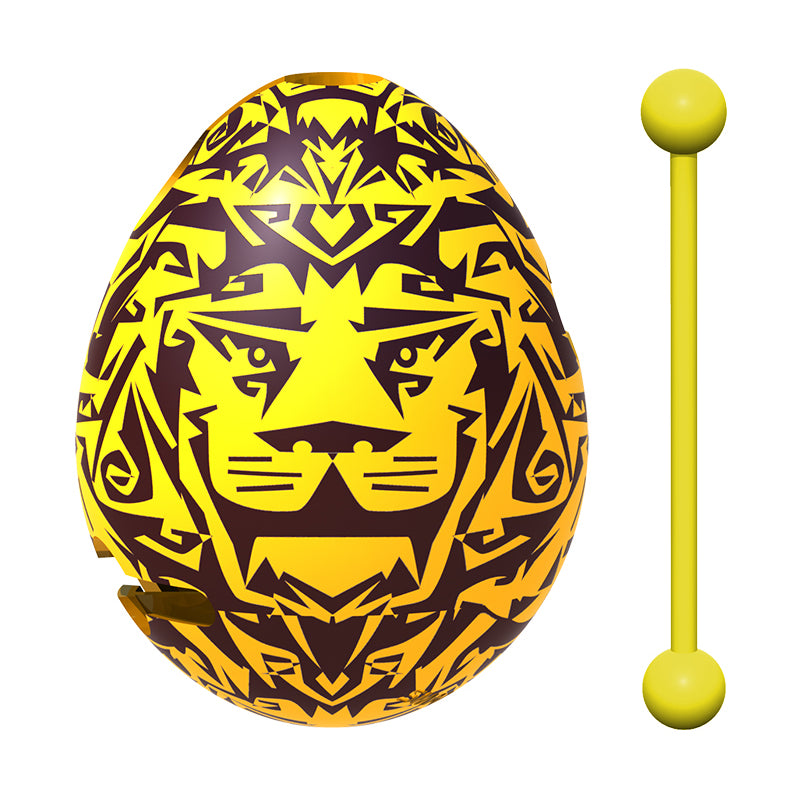 BePuzzled Lion Smart Egg 3D Labyrinth Puzzle - Level 2 Brain Teaser for Adults & Teens - Perfect for Stress Relief, Office Desk & Family Game Night