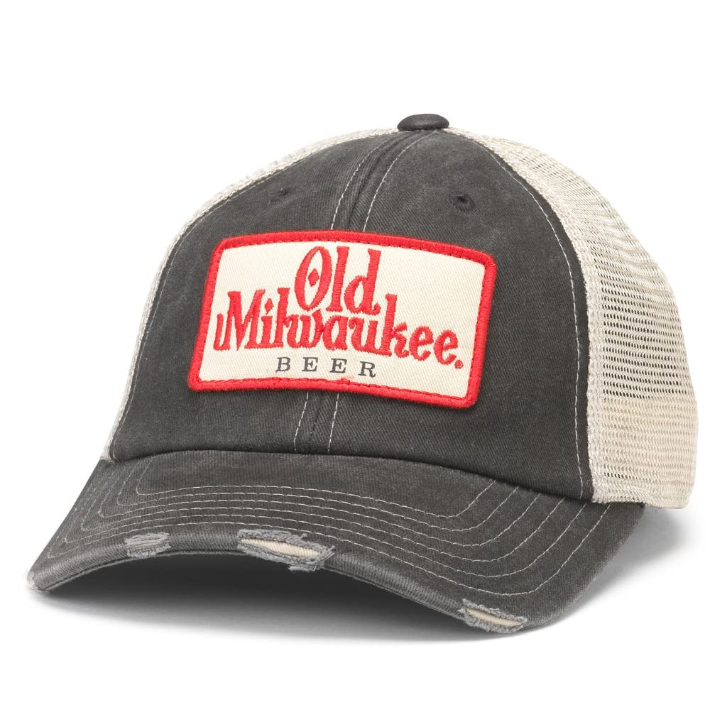 Officially Licensed Old Milwaukee Beer Adjustable Baseball Cap by American Needle - Perfect for Sports, Casual Wear & Beer Enthusiasts