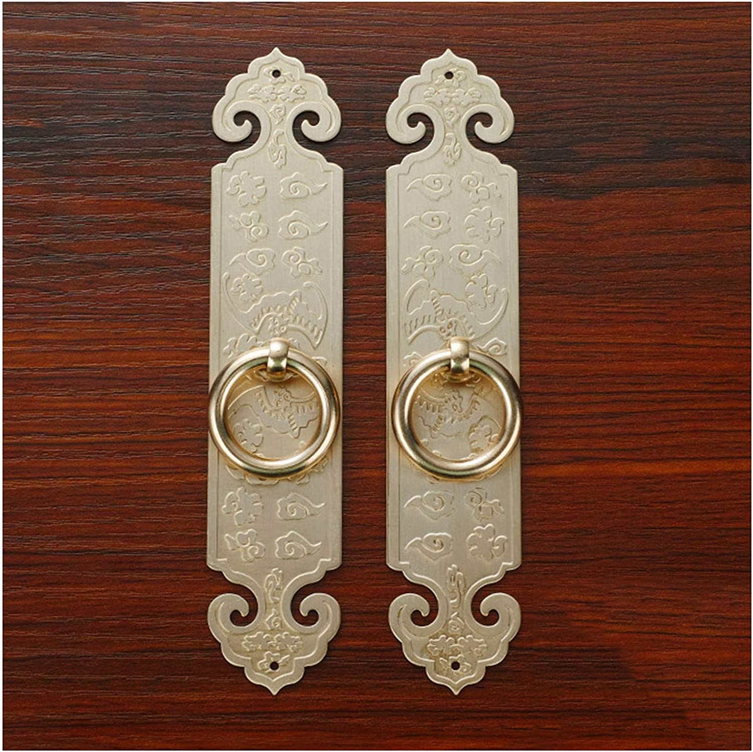 Vintage Gold Sliding Barn Door Handle - 6 Inch Cabinet Cupboard Knob - Rustic Furniture Hardware for Home Decor - Perfect for Farmhouse, Industrial & Vintage Style Doors, Gates & Drawers