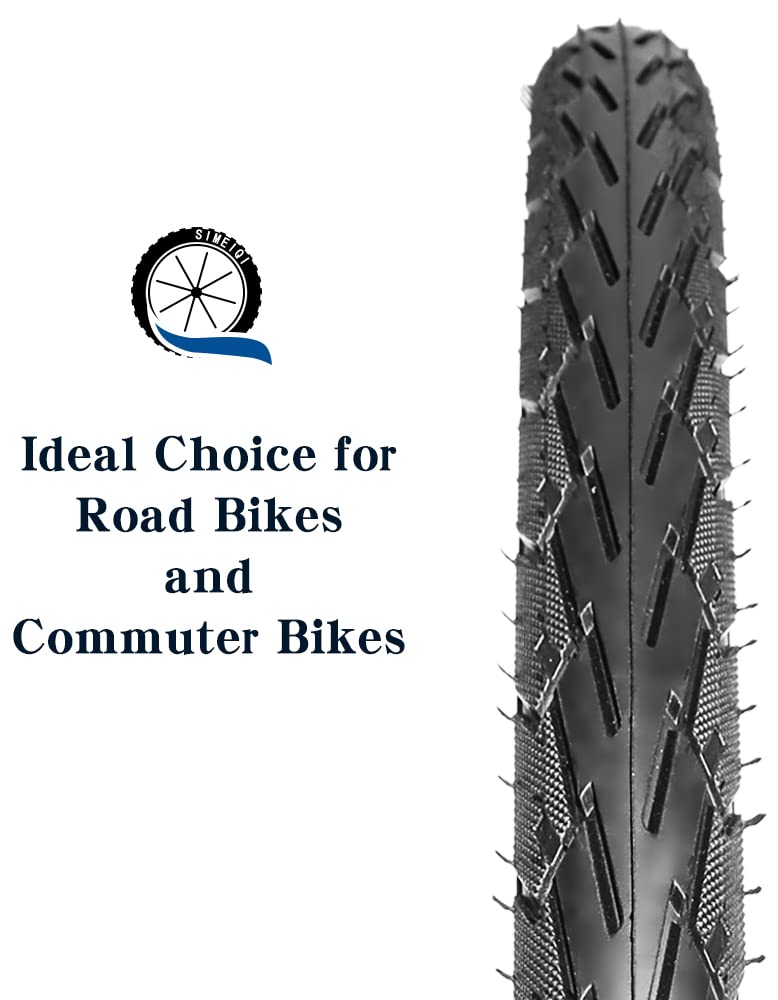 2 Pack 700c Bike Tires - 700x23C/25C/28C/35C Road Bike Tires - 60 TPI & 30 TPI Options - Foldable Replacement Bicycle Tires for Commuter & City Street Riding - Perfect for Daily Cycling, Fitness Training and Urban Adventures