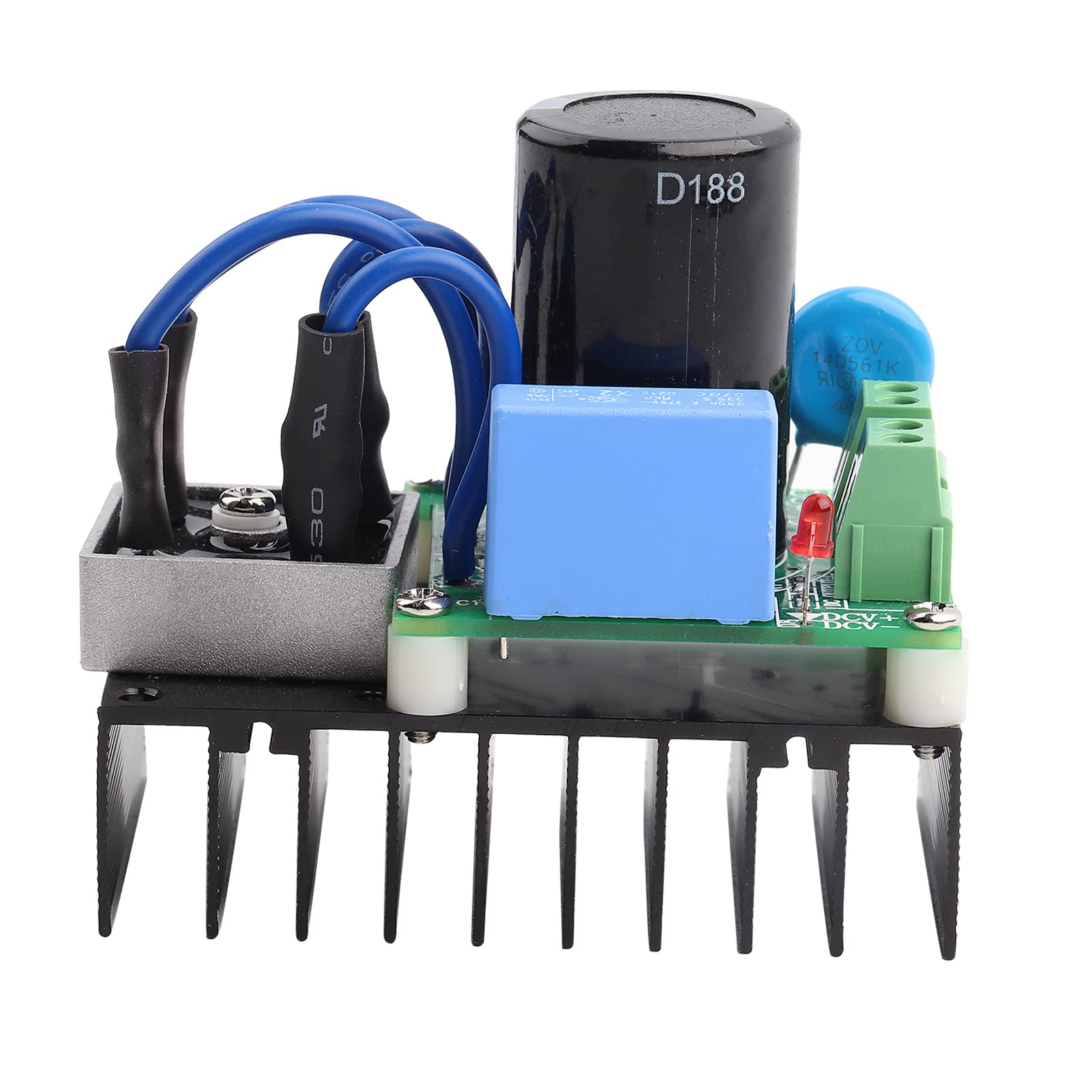Universal AC to DC Rectifier Board Module 0-220V AC Input to 0-311V DC Output - Lightning Protection & Multiple Safety Features for DIY Electronics, Power Supplies & Industrial Applications