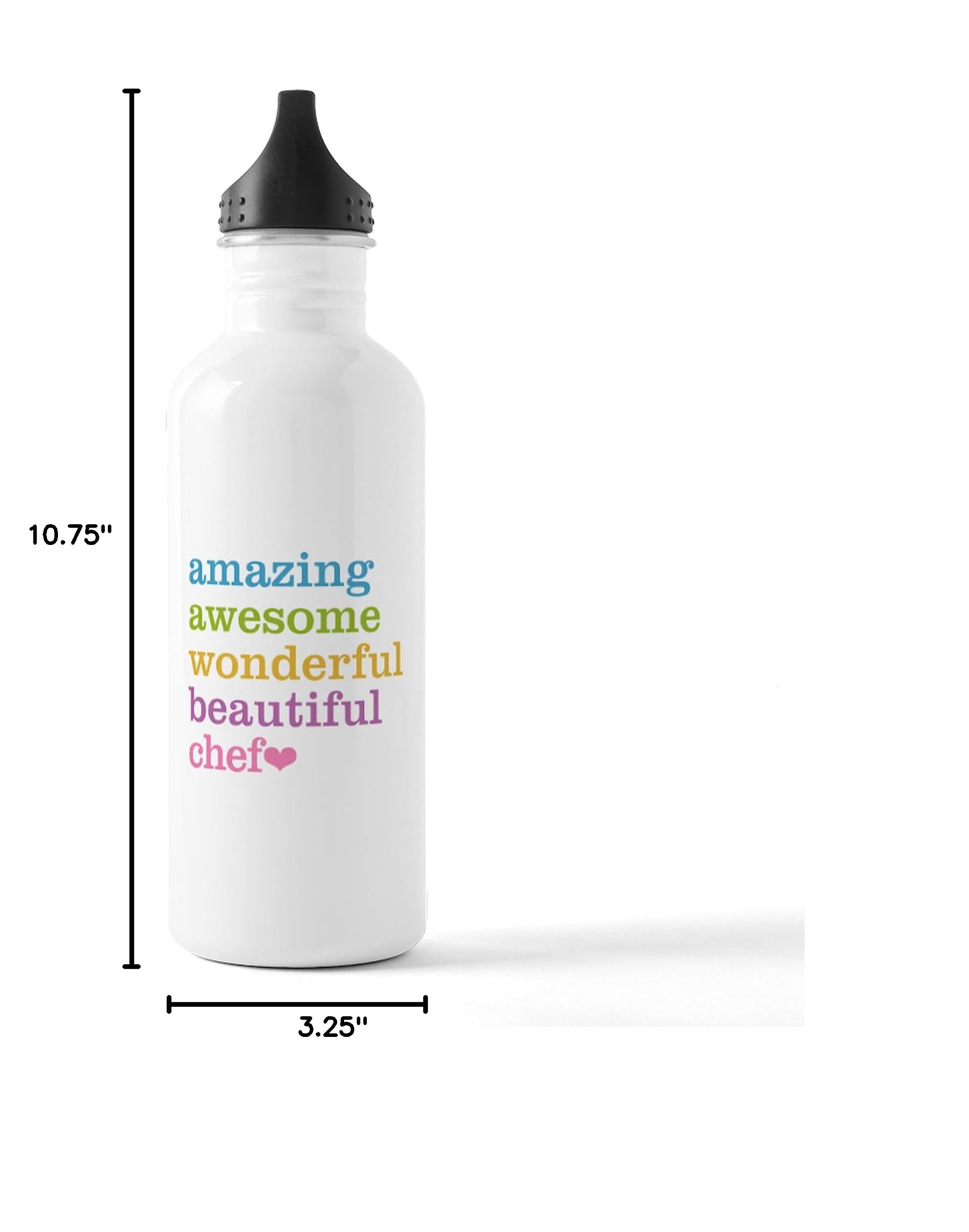 CafePress 34 oz (1.0L) Stainless Steel Water Bottle - Insulated, Leak-Proof, BPA-Free - Perfect for Gym, Hiking, Travel & Office Use