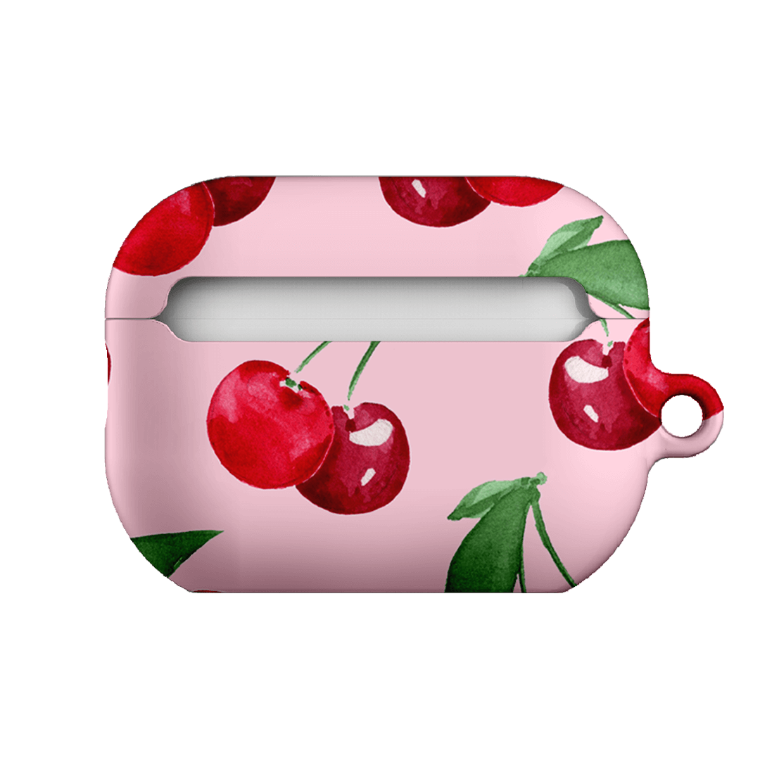 Premium Cherry Rose AirPods Pro Case - Cute Floral Design Protective Cover for Apple AirPods Pro (2019/2022) | Perfect Gift for Women, Girls - Use at Gym, Work, Travel & Daily Commute