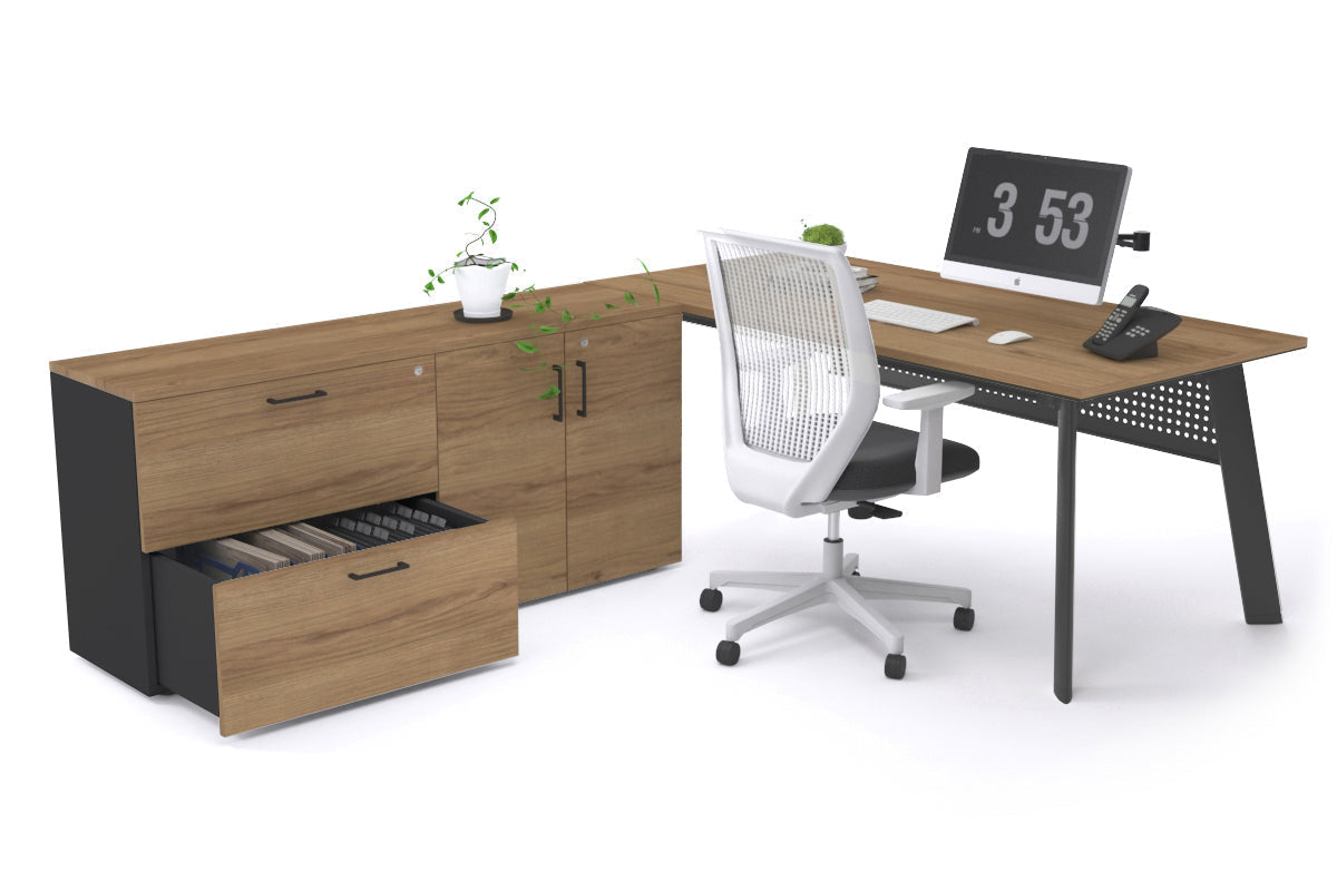 Switch Executive Setting With Uniform Spine Black Frame [1600L x 700W] - Premium Office Desk for Modern Workspace & Home Office