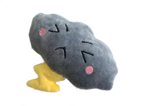 Adorable Thunderstorm Plush Toy - Kawaii Storm Cloud Stuffed Animal for Kids & Adults | Perfect for Stress Relief, Home Decor, and Gift Giving
