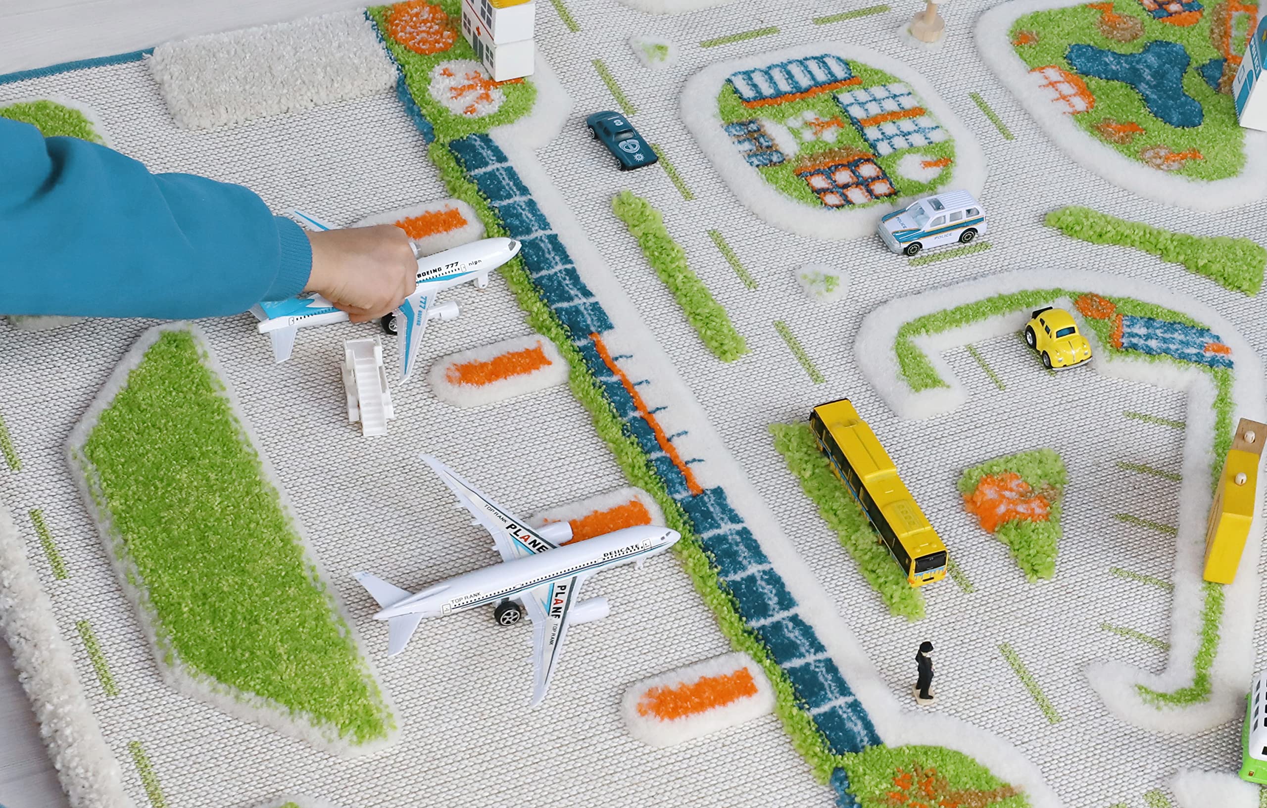 **IVI Mini City Thick 3D Kids Play Mat Rug – 71