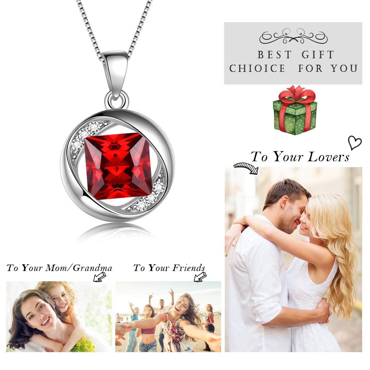 Aurora Tears Jewelry Set - 925 Sterling Silver Birthstone Necklace, Earrings & Bracelet for Women & Girls | Perfect Gift for Birthday, Anniversary & Special Occasions