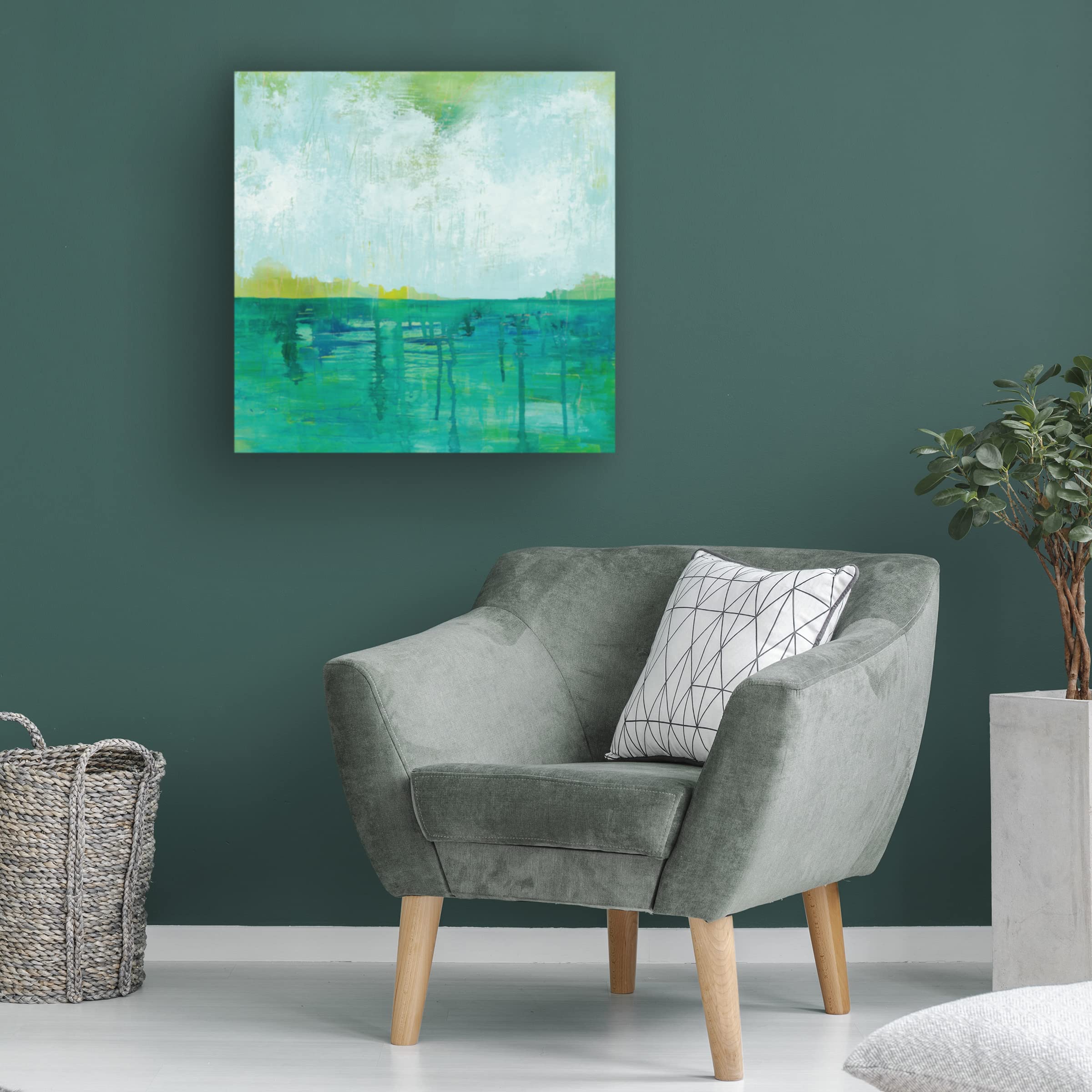Trademark Fine Art 'To the Shore' Canvas Wall Art by Melissa Averinos - Coastal Beach Decor for Living Room, Bedroom & Office