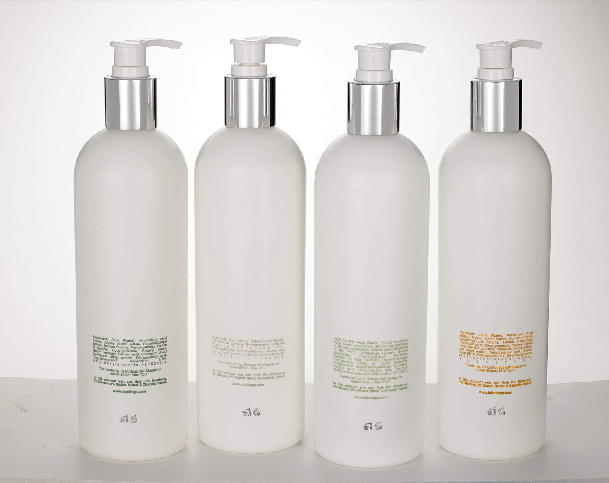 Atelier Bloem Luxury Bath & Body Set - Mandarin Citrus Body Wash, Kadota Fig Lotion, Oolong Tea Shampoo & Geranium Conditioner | Kimpton Hotel Collection | Spa & Travel Essentials for Women & Men