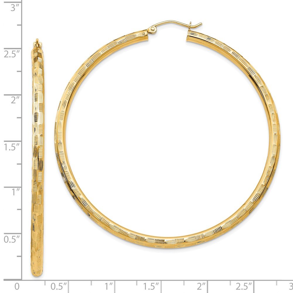 14K Rose Gold Hoop Earrings for Women - Classic Solid Gold Circle Earrings - Perfect for Everyday Wear, Parties & Special Occasions