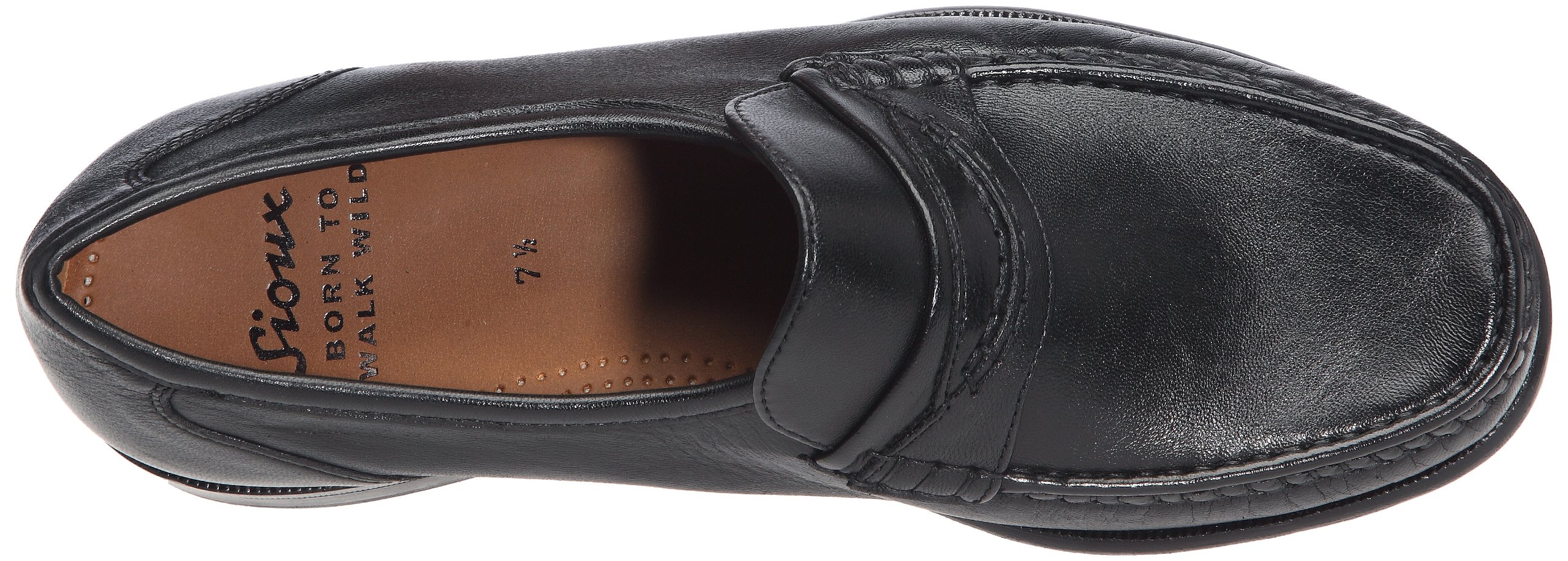 Sioux Men's Moccasin Shoes - Genuine Leather Soft Sole Slip-On Comfortable Native American Style for Casual Wear & Outdoor Activities