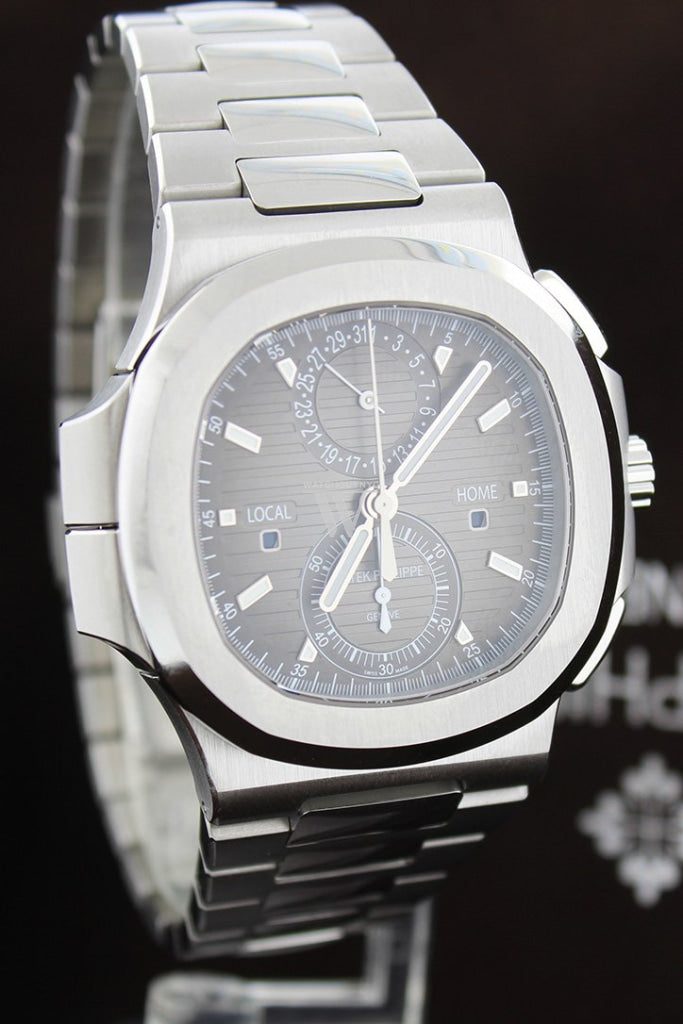 Patek Philippe Nautilus 5990/1A 001 Men's Luxury Automatic Watch - Stainless Steel Travel Time Chronograph for Business & Formal Occasions